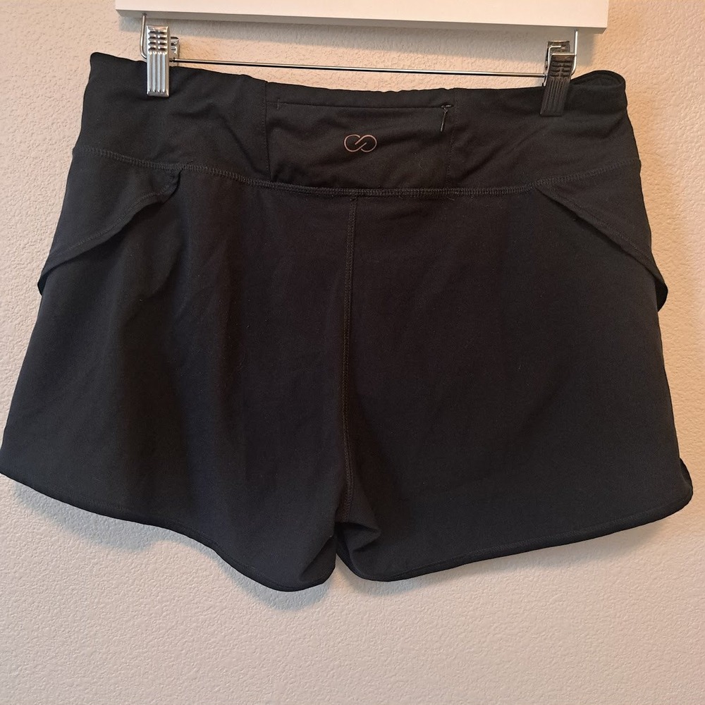 CALIA by Carrie Underwood Women Black Running Shorts with Liner Size M